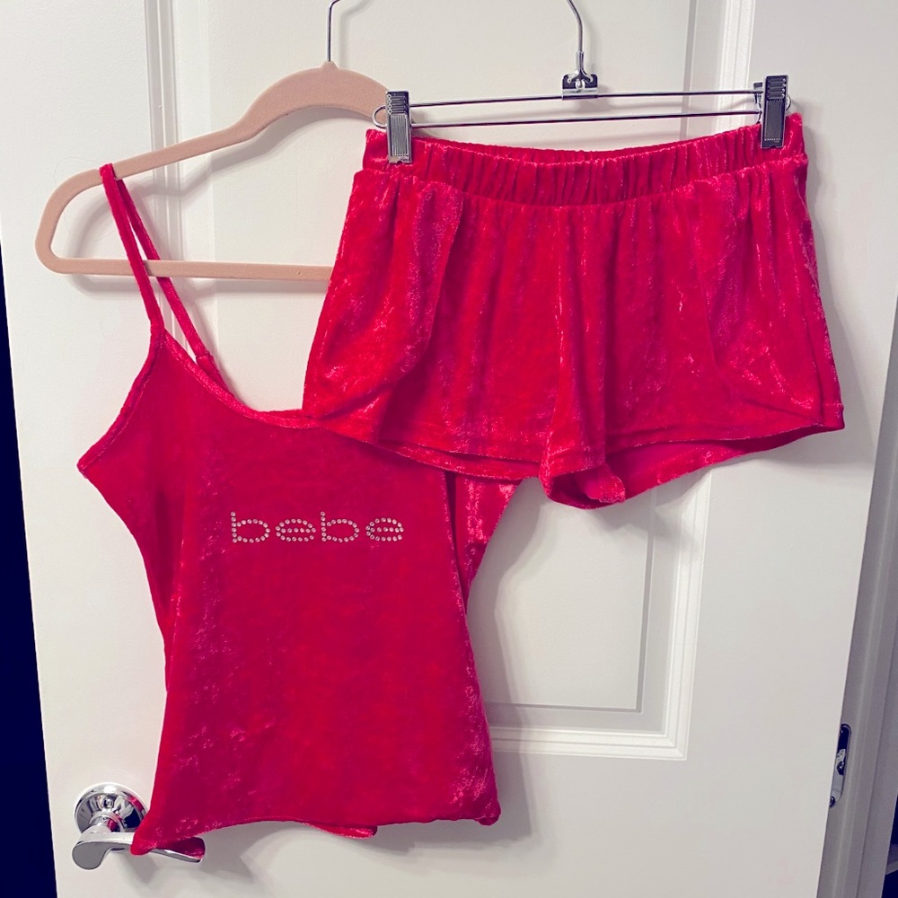 Bebe velvet pj set